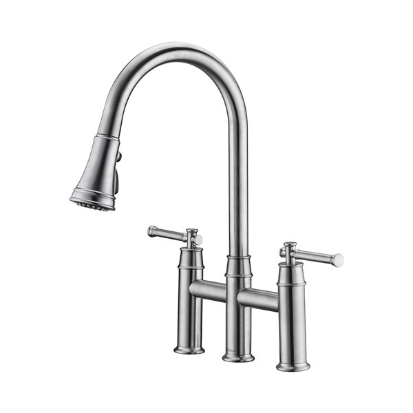 OAKLAND 8” Double Handle Kitchen Faucet | Wayfair